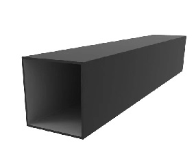 Tubo Cuadrado 1x1" - Espesor 1.4 mm - Largo 2.90 mts - Acabado Pintado Dark Grey