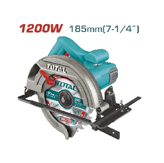 Sierra Circular 7 1/4" De 110-120V~50/60Hz. - Potencia 1200 W - Velocidad Sin Carga 5000 Rpm - Corte Ajustable