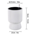 Macetero - Tipo Copa - 26*36 cm - Blanco
