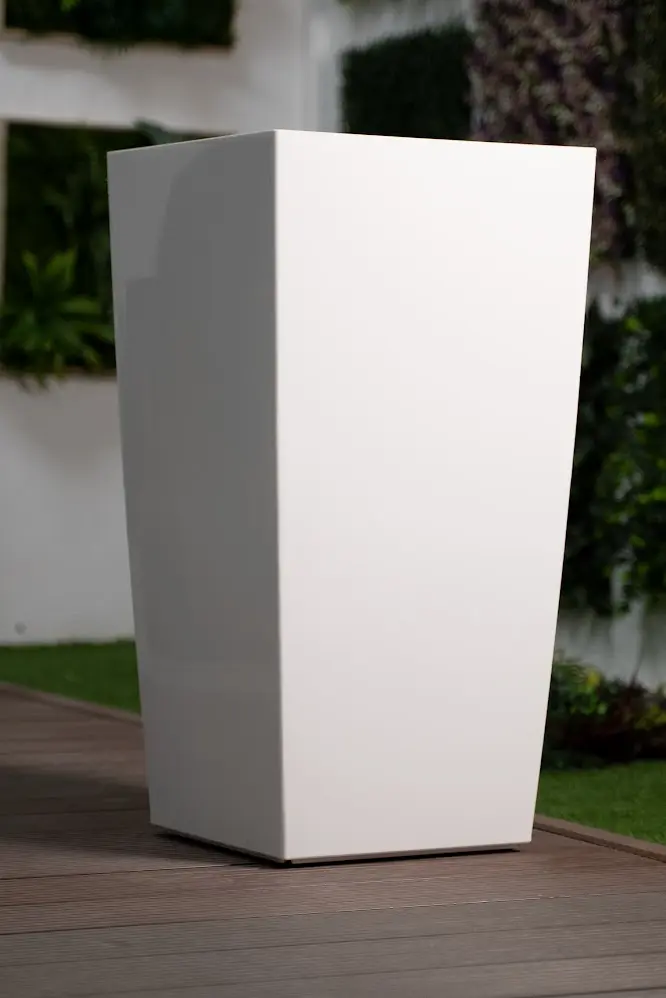 Macetero - Grande - Cuadrado - 39*75 cm - Blanco