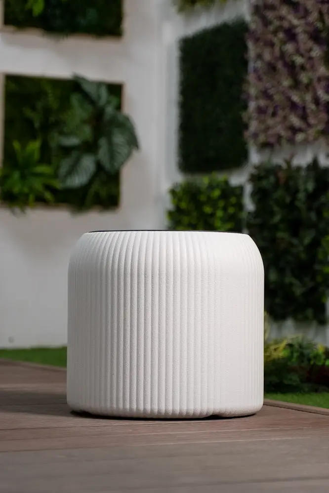 Macetero - Mediano - Circular - 38*35cm - Blanco