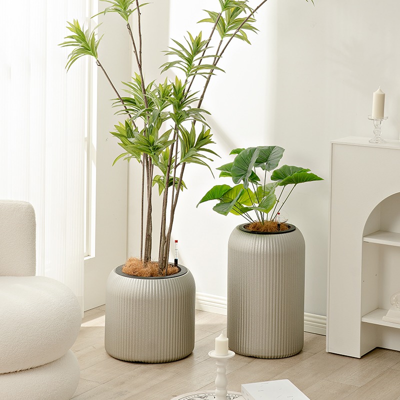 Macetero - Pequeño - Circular - 28*35cm - Oro Arenado