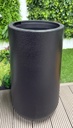 [MA-CI-BL08] Macetero - Grande - Cilíndrico - Liso - 35*70cm - Negro Mate
