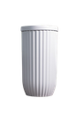 Macetero - Grande - Cilíndrico - Con Textura - 43*79cm - Blanco Mate - Pintable