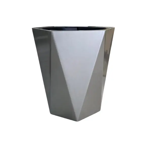 Macetero - Mediano - 39*40 cm - Plata Brillante