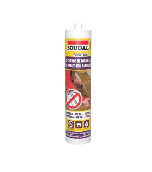 Pegamento - Clavo líquido - Soudal - 280 ml - Blanco
