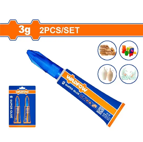 Pegamento Super Glue - Transparente - 3gr - Set 2 pcs