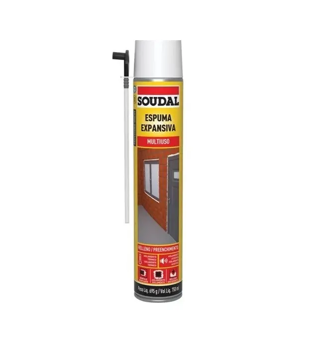 Espuma Expansiva Aislante - Soudal - 750 ml