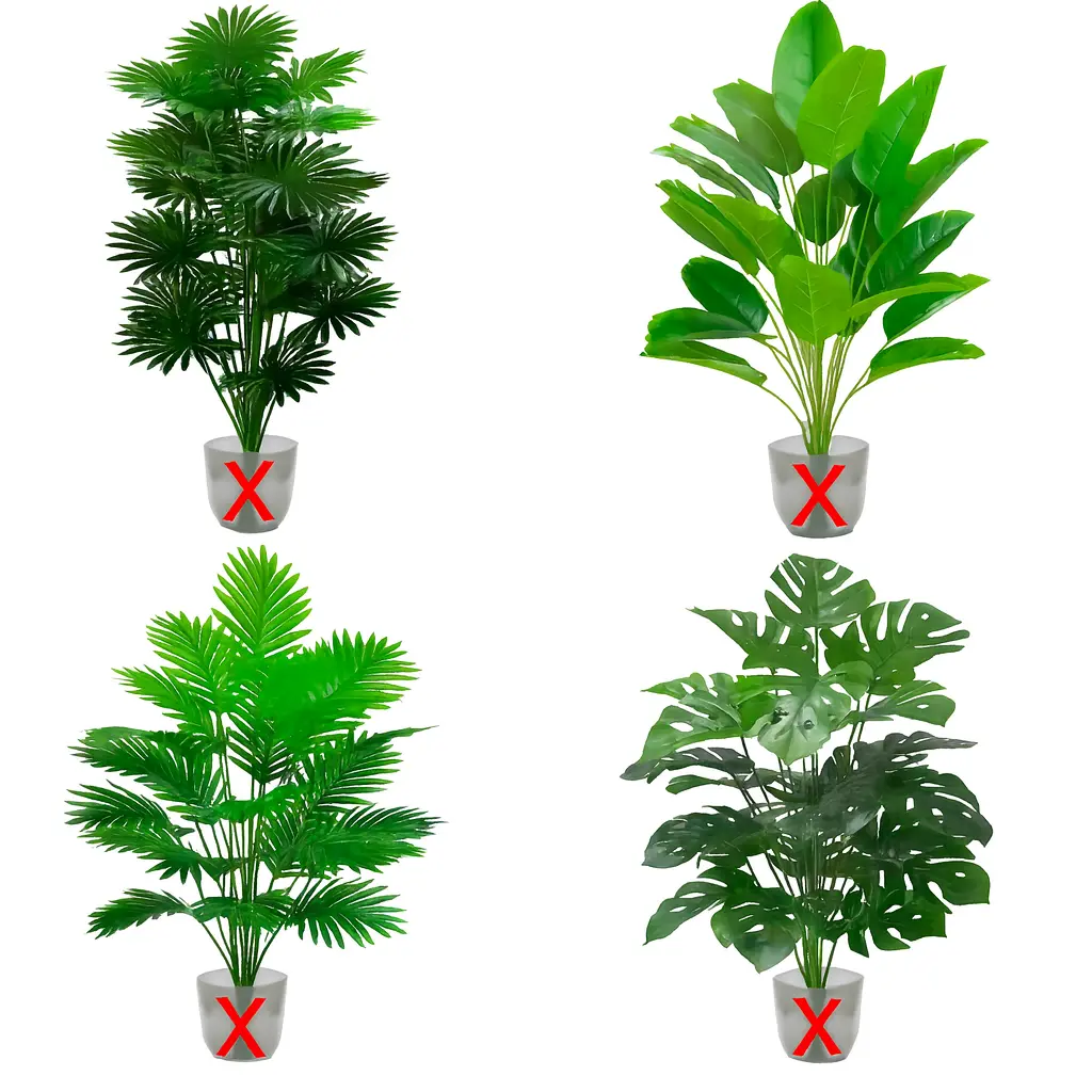 Planta Artificial - Verdecora - No Incluye Macetero - Sin pote - 12 Hojas - 55 cm de Altura