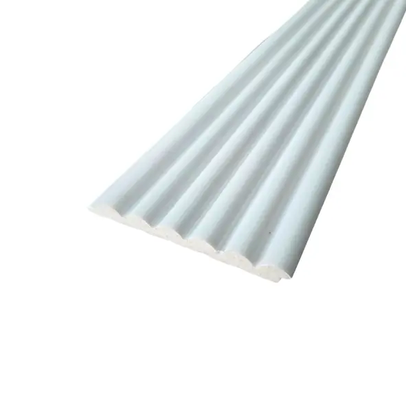 Lámina Acanalada Decorativa - Forma redonda - PS - Pintable - 12*120*2900 mm