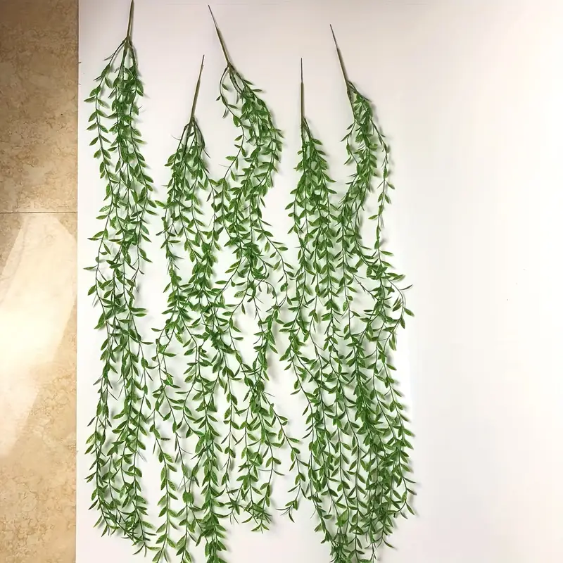Planta Artificial Colgante - Verdecora - Tiras de Sauce - Verde Oscuro - 100 cm - Por Unidad