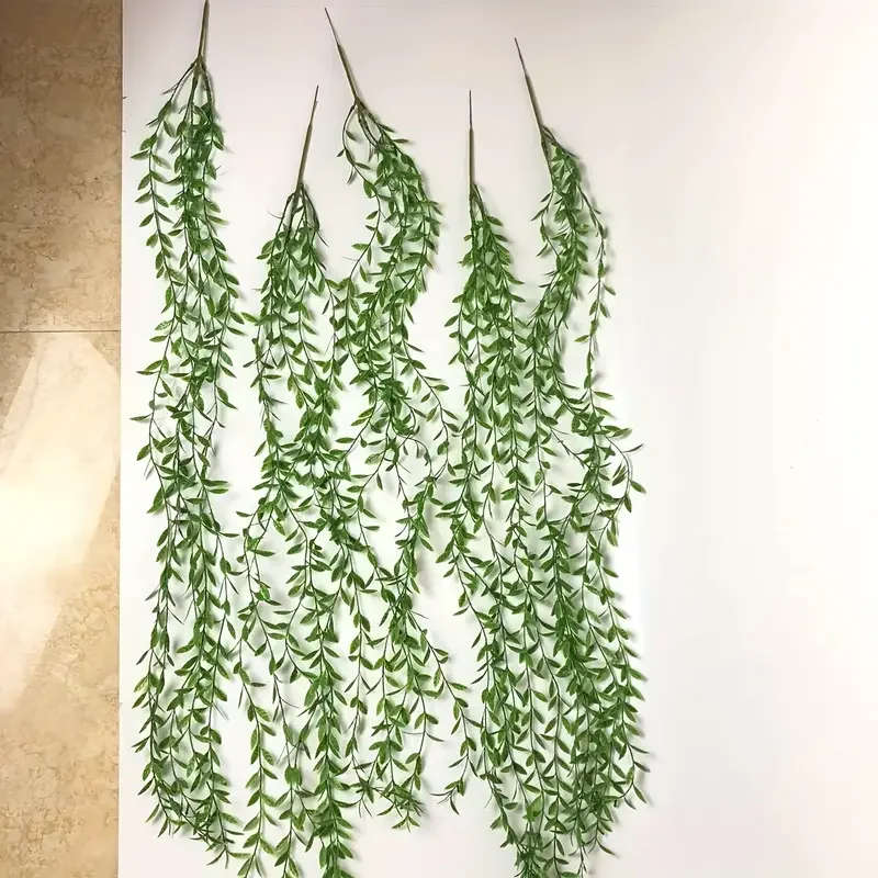 Planta Artificial Colgante - Verdecora - Tiras de Sauce - Verde Oscuro - 100 cm - Por Unidad
