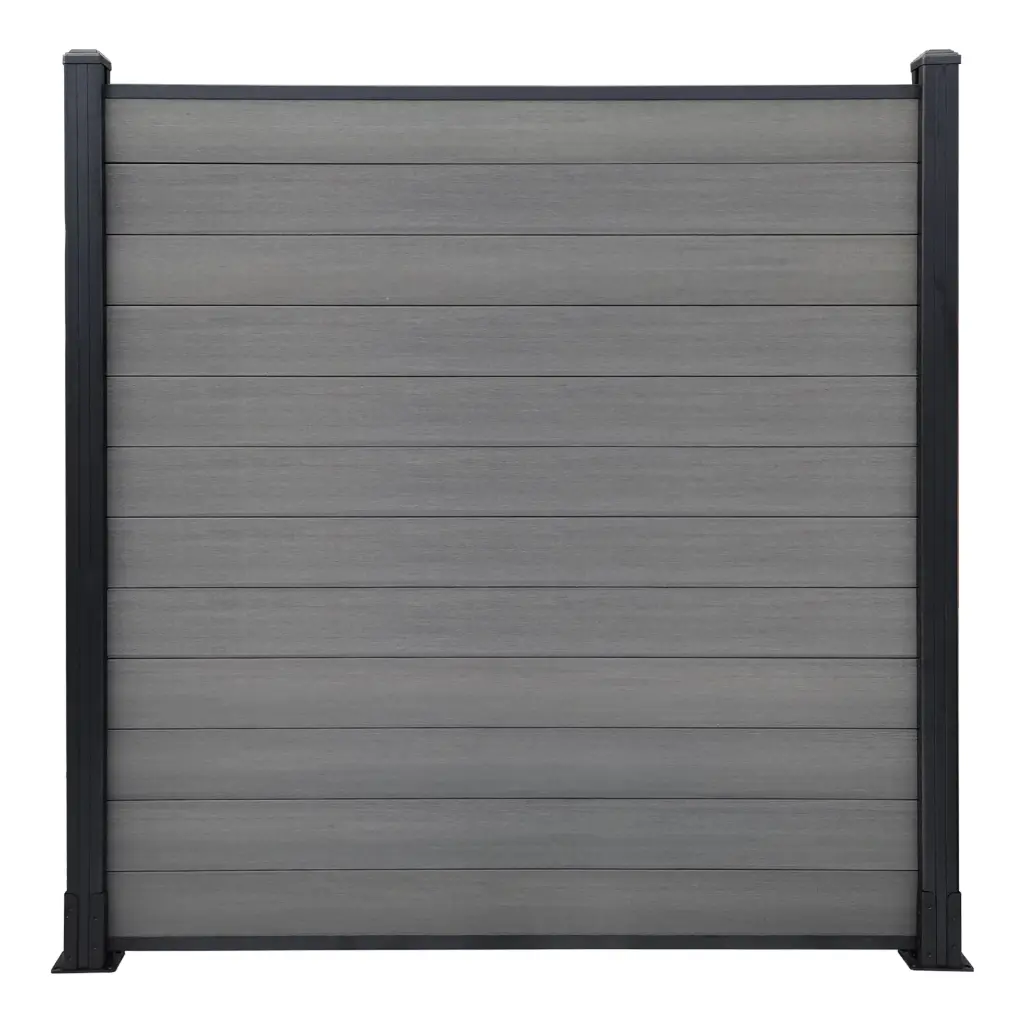 Cerca de WPC para Exteriores - Mica Grey - Acabado 3D - Incluye Accesorios