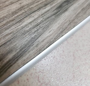 Moldura R - Reducer / terminal - 3mm - Projolly Aluminio plata - 2.7 m