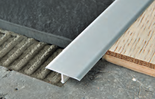 Moldura T Procover aluminio plata 20x2700 mm PCRAA 209