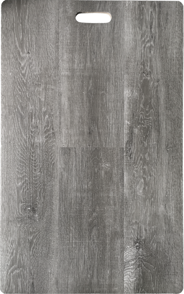 Caja piso SPC - 5 mm - Sistema Clic - Álto tráfico - Gray wood - Manto padding incluido - PF-88103