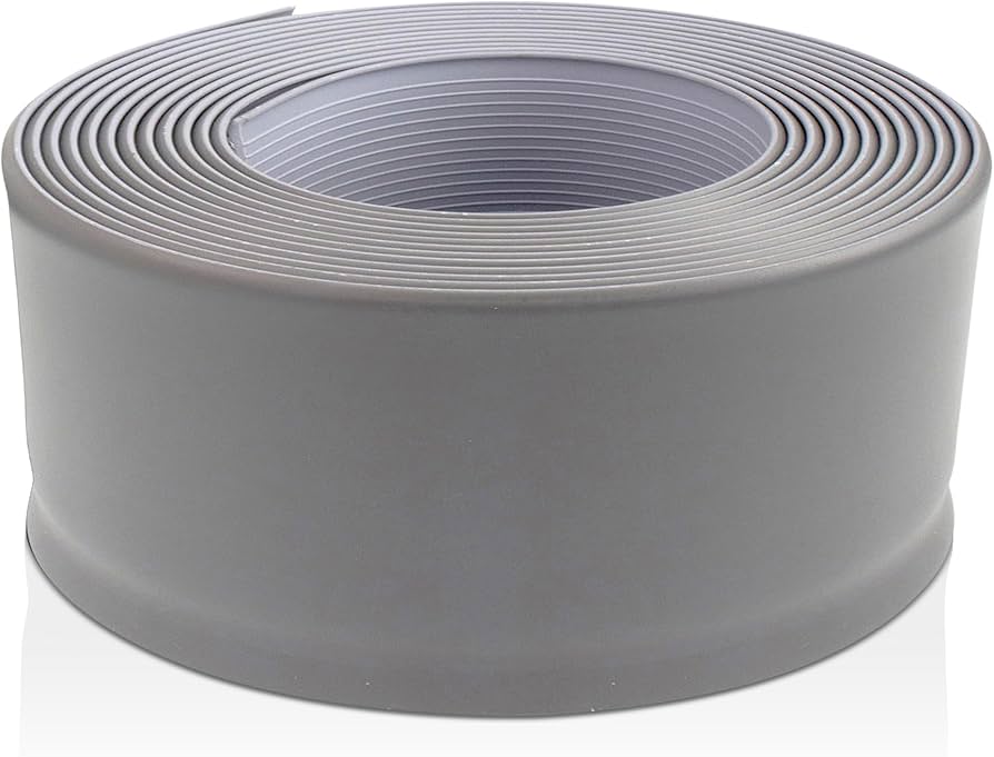 Rollo zocalo vinil - Gris - 50 metros de largo - Altura 10 centímetros
