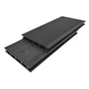 Lamina piso Deck WPC - Gray - Gris - Pro-step perforado - Exteriores - Reversible - 22*145*2200 mm