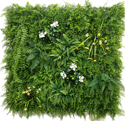 [DE-L038] Jardín vertical - L038 - Boscoso floreado amarillo - 100 x 100 cm (1 m2)