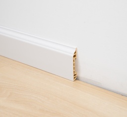 [Z-01] Moldura Zócalo - PVC -  Rodapié - Baseboard - Blanco - 2400*80*15 mm