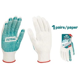 [HE-CA-GU01] Guantes de puntos de PVC. Calibre 10. medida 10 (XL) - 1 par