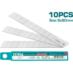 [HE-CA-CU01] Juego de cuchillas 10pcs - Tamaño 9x80mm, embalaje caja plástico