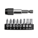 Puntas Destornillador Con Adaptador - Juego De 9 Pza Magneticas - PH1,PH2,PH3,SL4.0,SL5.5,SL6.5,PZ1,PZ2