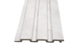 [RP-LA-MB-06] Lámina Acanalada Decorativa - PS - Marmol blanco - 12*120*2900 mm