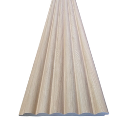 [RP-LA-HA-02] Lámina Acanalada Decorativa - Forma redonda - PS - Haya - 12*120*2900 mm