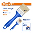 Brocha Para Pintar 50Mm(2") - Cerdas 100% PET. Pintura A Base De Agua - Long: 44Mm - Grosor: 8Mm.