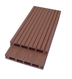 [DE-PE-BR-01] Lamina piso Deck WPC - Brown - Chocolate - Pro-step perforado - Exteriores - Reversible - 22*145*2200 mm