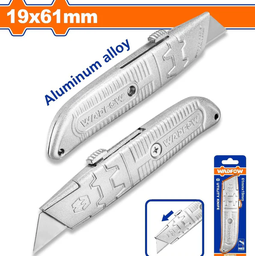 [HE-CA-EX03] Exacto Con Cuerpo De Aluminio 19X61mm - Bloqueo Automático - 1 Hoja SK5