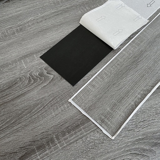 [PI-AU-PI-08] Caja piso PVC - Autoadhesivo - PI-08 - Pizarra - Caja 5 m2 - 36 láminas por caja - 152*914*2 mm