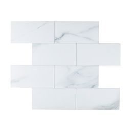 [RP-LD-LM-02] Lamina Decorativa de PVC - Ladrillo Marmol - Autoadhesivo - Pela y pega - 305*305*4 mm