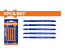 Hojas Para Sierra Básico Para Metal - 110 mm. 21(TPI) HSS - Dientes Fresados y Ondulados - Set 5 Pzas