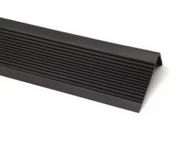 [MP-AT-NG01] Moldura angulo terminacion - PVC flexible - Rollo - 50*25mm - Negro - Por metro (m)