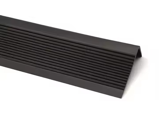 [MP-AT-NG01] Moldura angulo terminacion - PVC flexible - Rollo - 50*25mm - Negro - Por metro (m)