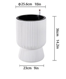 [MA-CO-BL01] Macetero - Tipo Copa - 26*36 cm - Blanco