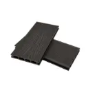 Lamina piso Deck WPC - Superficie 3D - Grey - Gris Perforado - Exteriores - Reversible - 22*145*2200 mm - Pro-Step