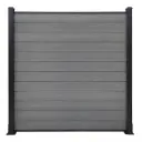 Cerca de WPC para Exteriores - Mica Grey - Acabado 3D - Incluye Accesorios