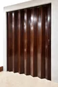 Puerta plegable corrediza Chocolate - full panel - Plástica (PVC) - Fabricación a medida