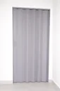 Puerta plegable corrediza Gris - full panel - Plástica (PVC) - Fabricación a medida