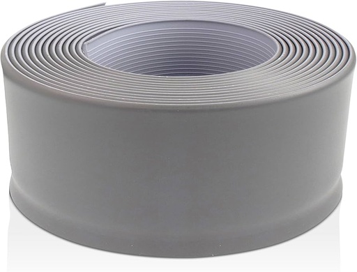 [MP-RZ-GR-02] Rollo zocalo vinil - Gris - 50 metros de largo - Altura 10 centímetros